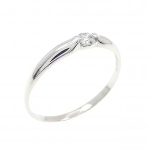PT900 ソリティア ダイヤモンド リング 0.08CT