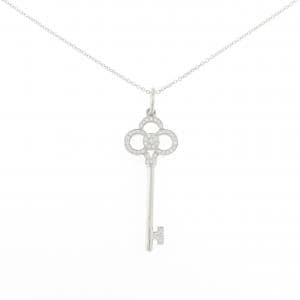 ティファニー クラウン キー ミニ ネックレス 0.11CT