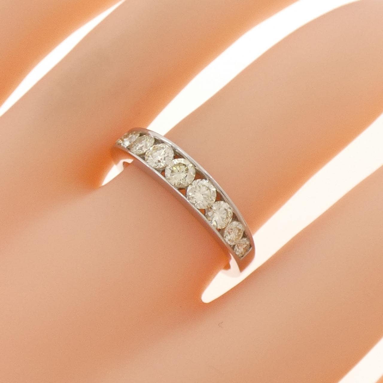 K18WG ダイヤモンド リング 0.90CT