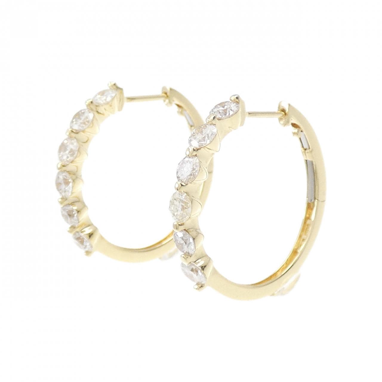 K18YG ダイヤモンド ピアス 1.50CT