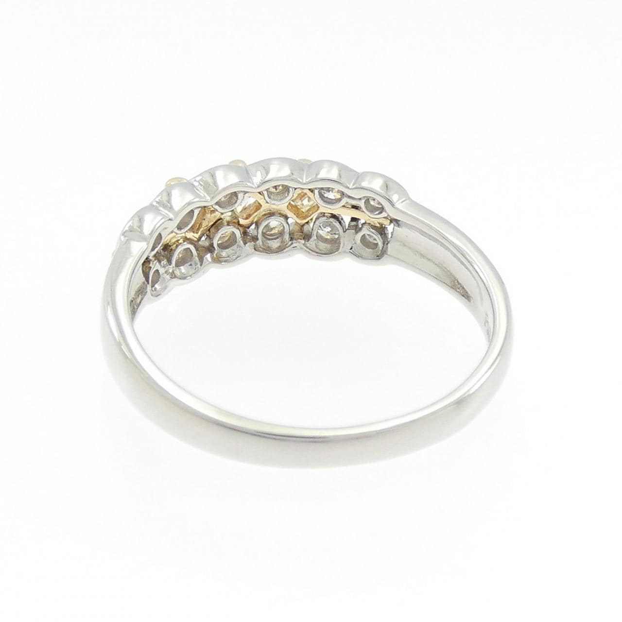 K18YG/PT900 ダイヤモンド リング 0.50CT