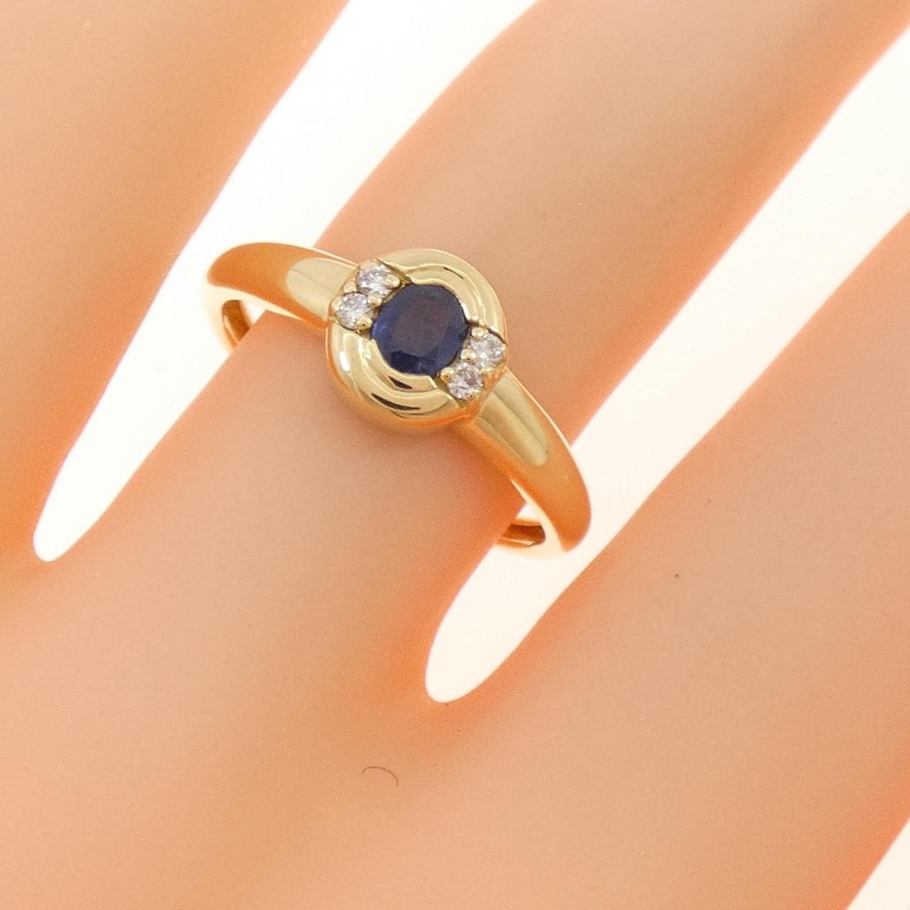 750YG サファイヤ リング