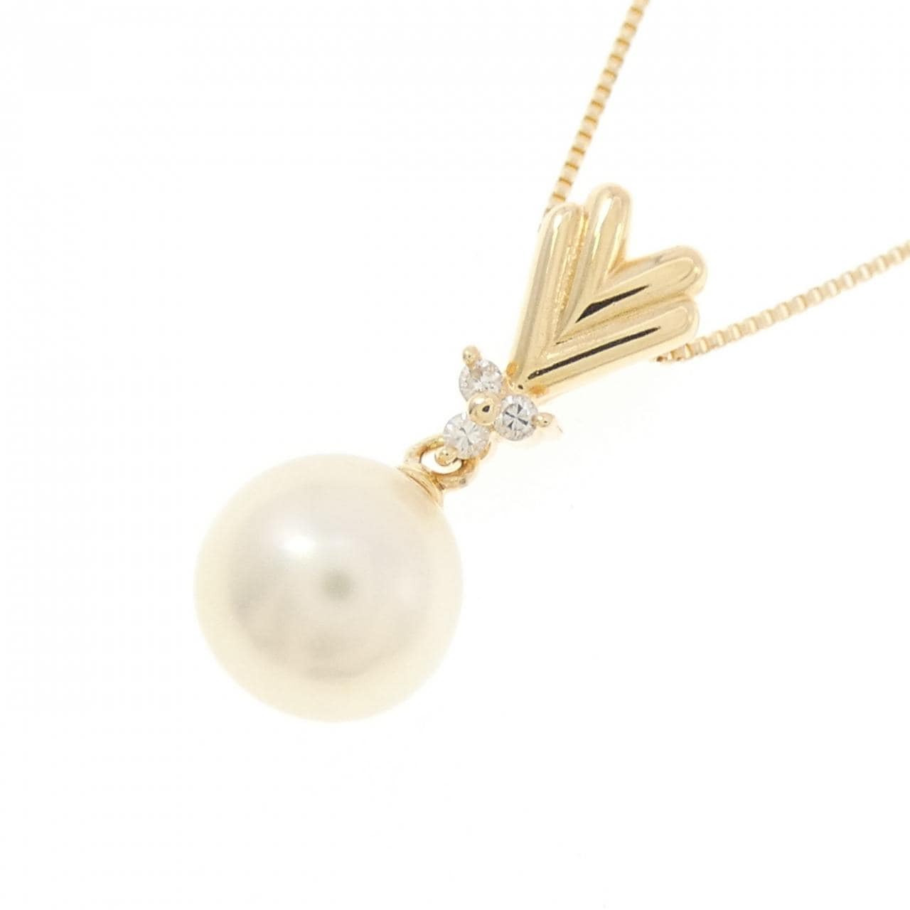 K18YG アコヤパール ネックレス 7.7mm