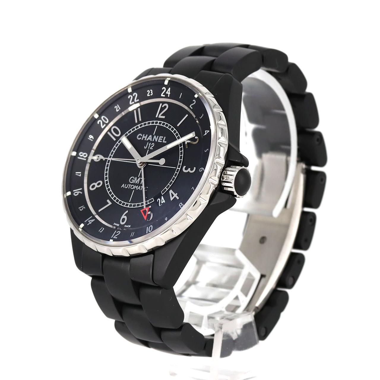 シャネル J12 41mmGMTマットセラミック H3101 セラミック 自動巻