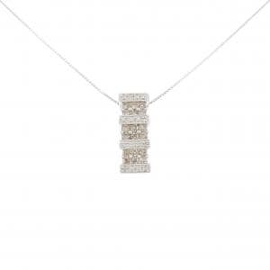 K18WG ダイヤモンド ネックレス 1.00CT