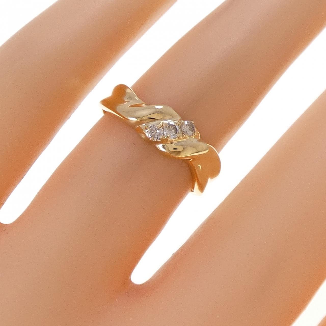 K18YG ダイヤモンド リング 0.10CT