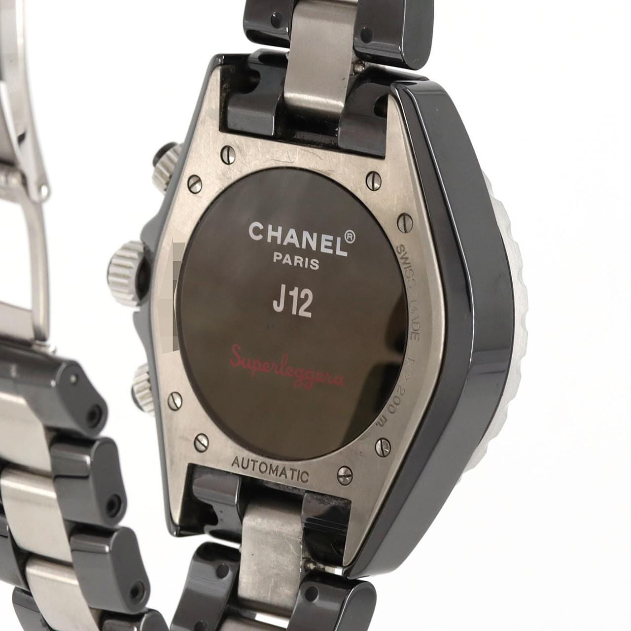 【ノーメンテナンス還元価格】シャネル J12スーパーレッジェーラクロノグラフ H1624 セラミックxアルミニウム 自動巻