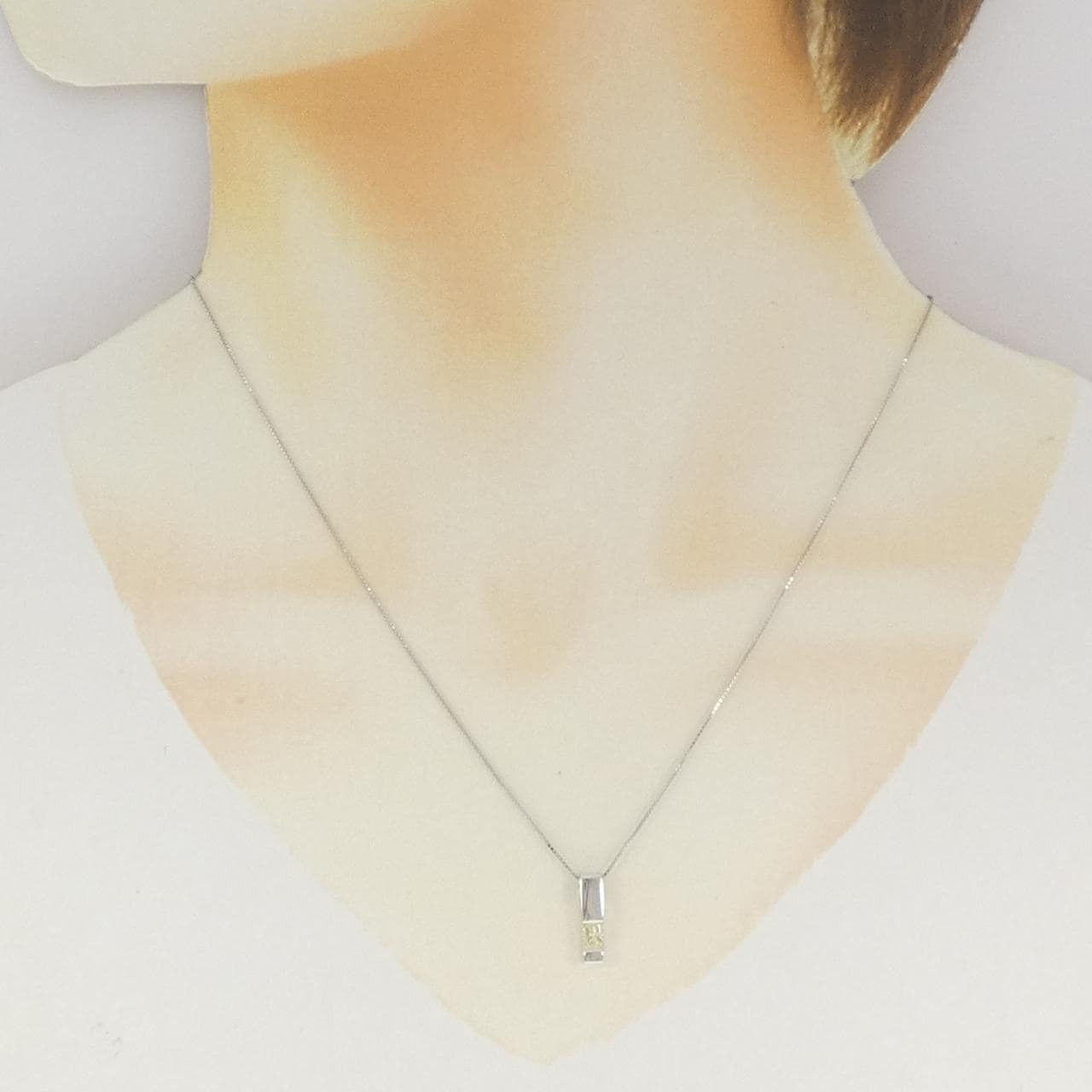 K18WG ダイヤモンド ネックレス 0.27CT