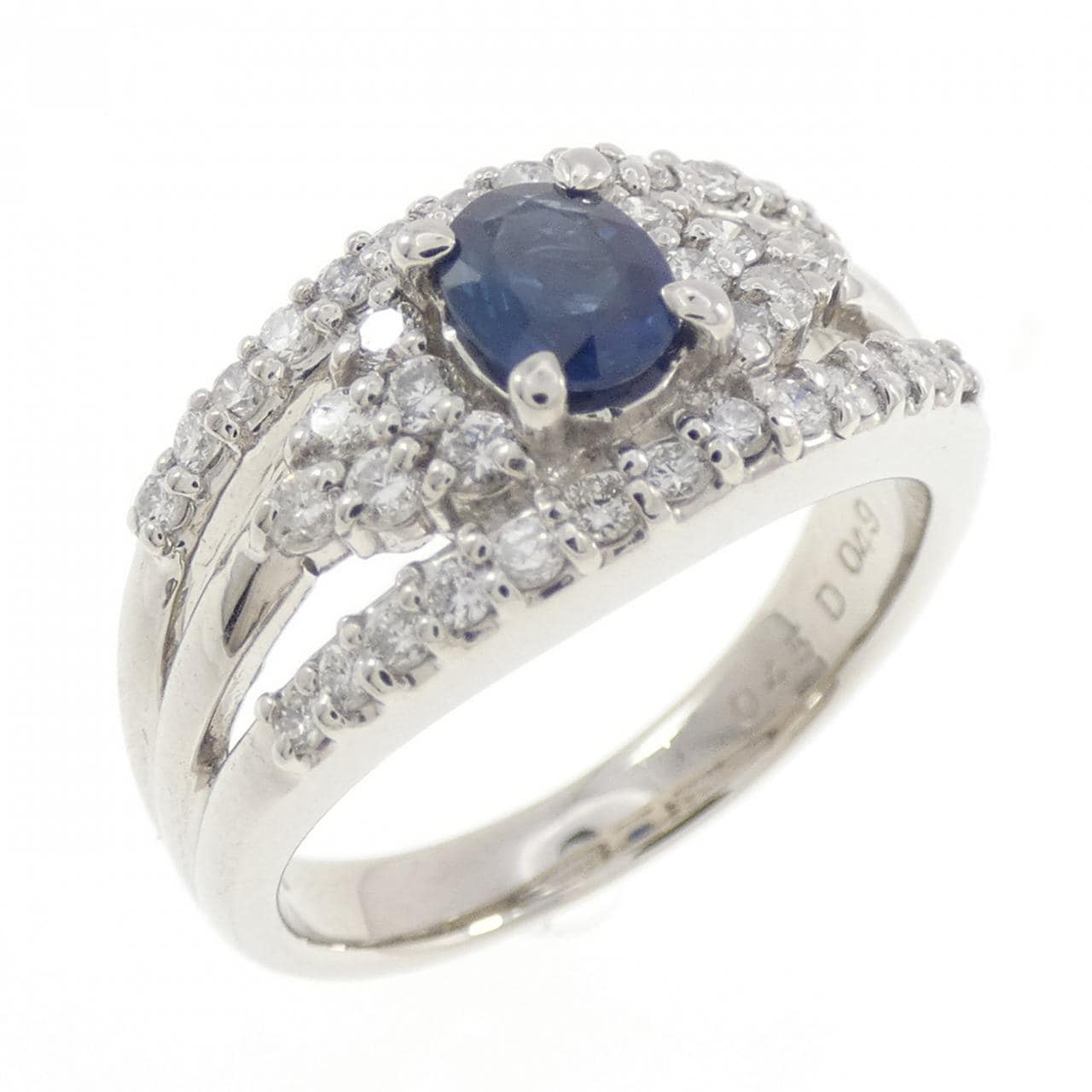 PT900 サファイヤ リング 0.45CT