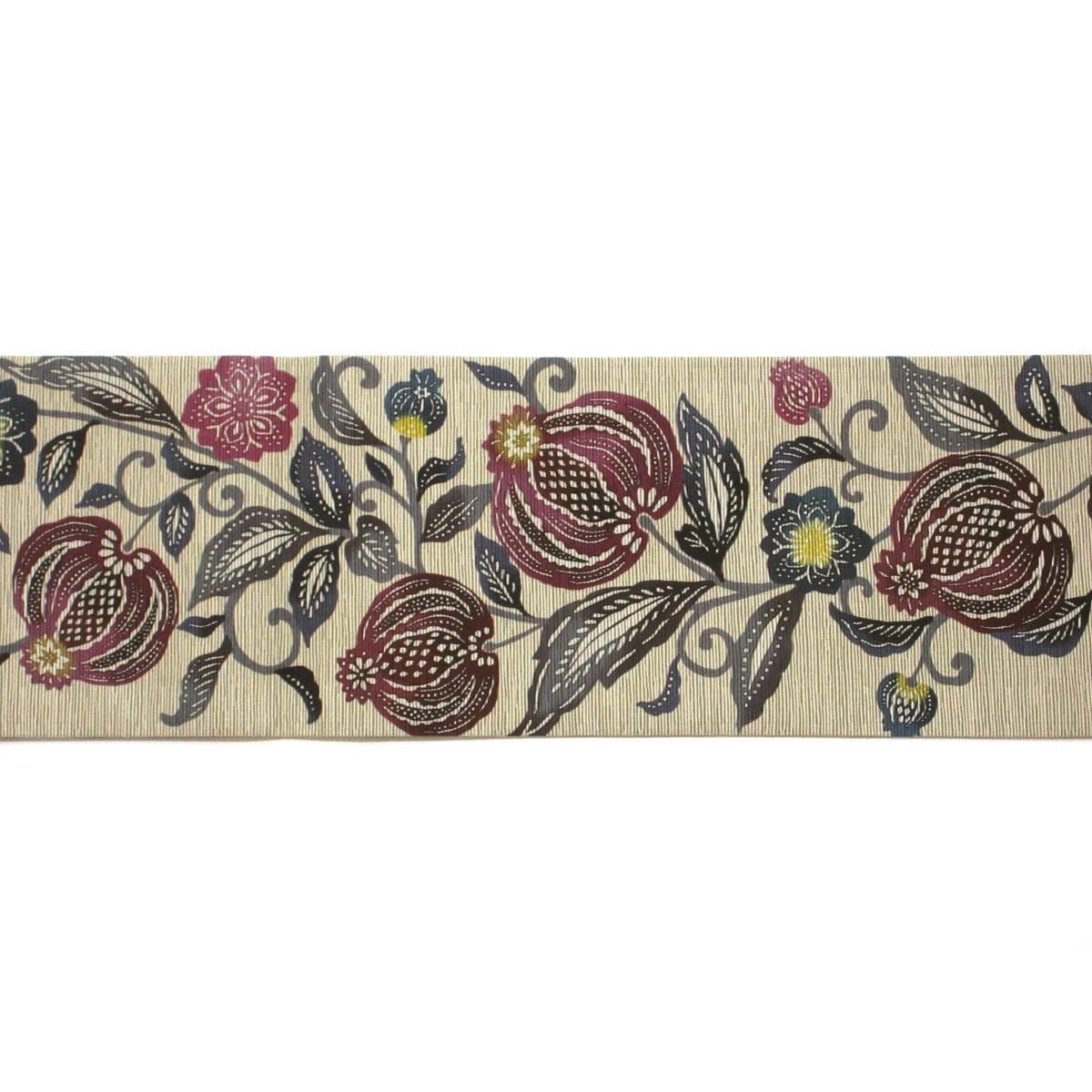 【未使用品】半幅帯　召しませ花