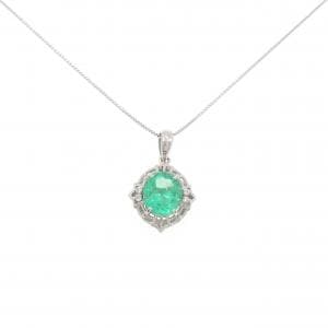 PT900/PT850 エメラルド ネックレス 2.180CT