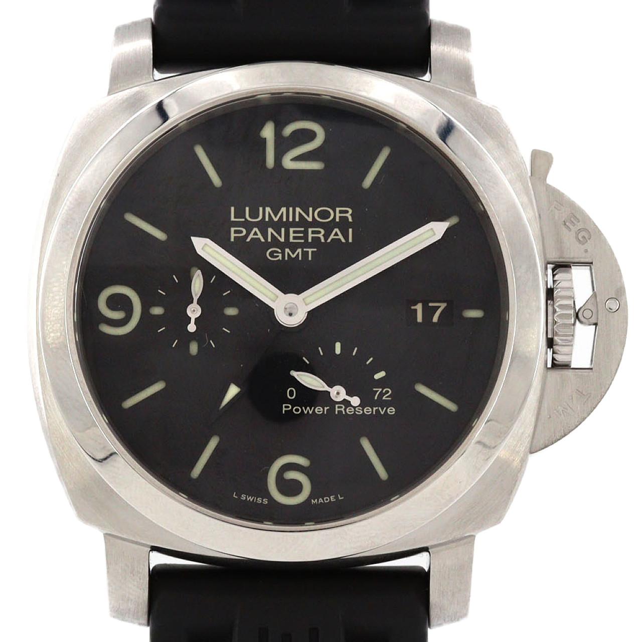 【ノーメンテナンス還元価格】パネライ ルミノール1950 3DAYS GMTパワーリザーブ PAM00321 SS 自動巻