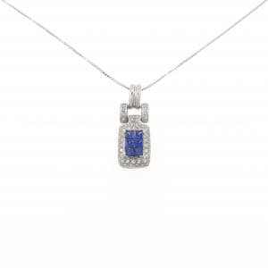 K18WG サファイヤ ネックレス 1.00CT