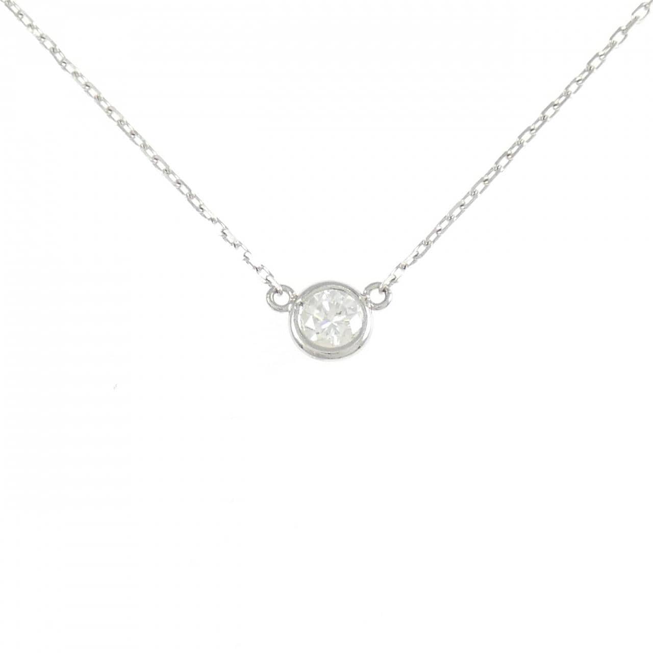 K18WG ダイヤモンド ネックレス 0.23CT