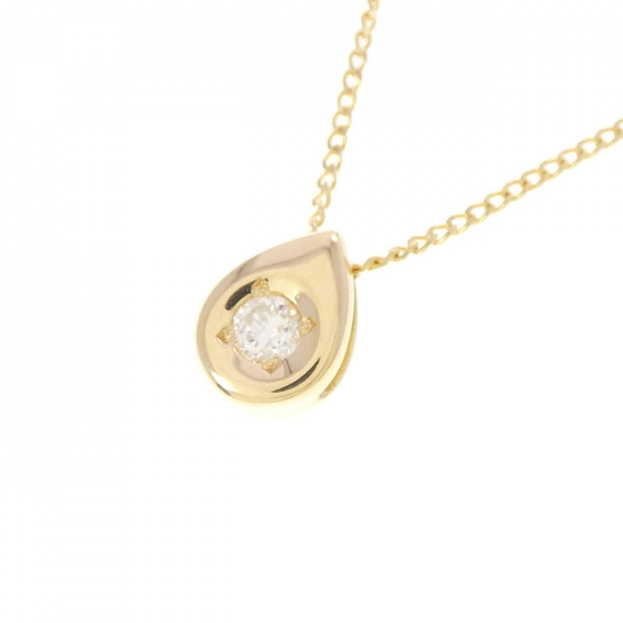 K18YG ダイヤモンド ネックレス 0.07CT