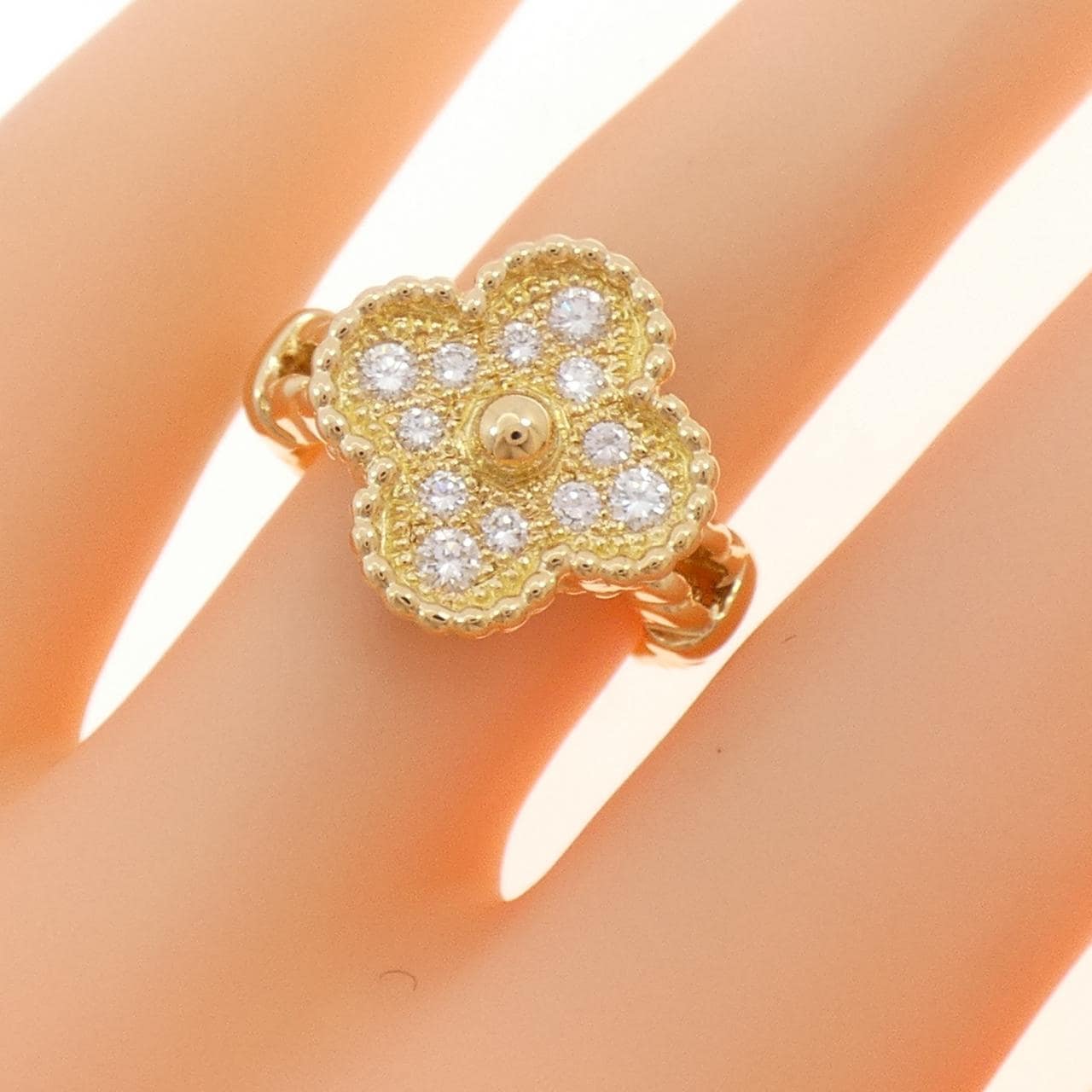 【ヴィンテージ】ヴァンクリーフ&アーペル ヴィンテージアルハンブラ リング