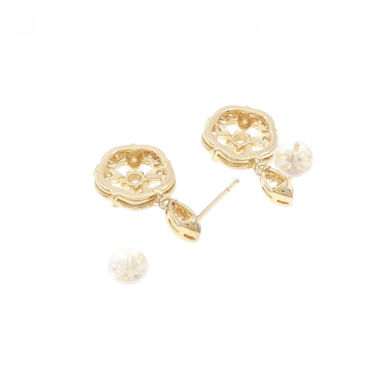 K18YG ダイヤモンド ピアス 0.50CT