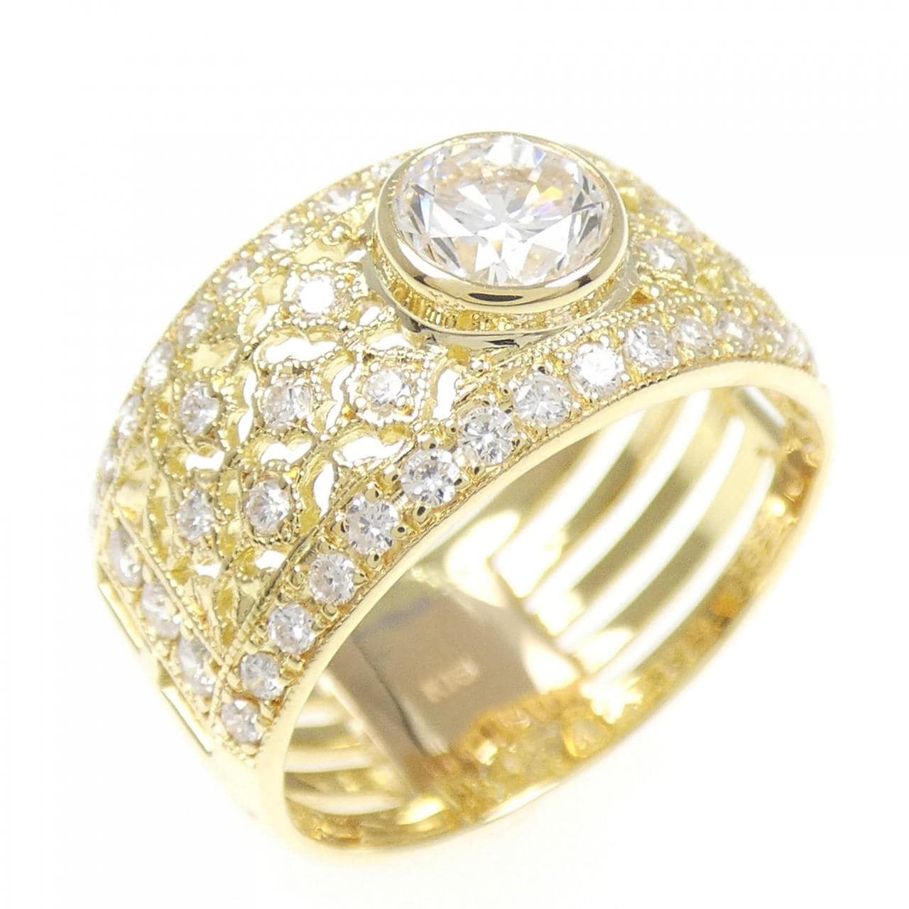 K18YG ダイヤモンド リング 0.603CT