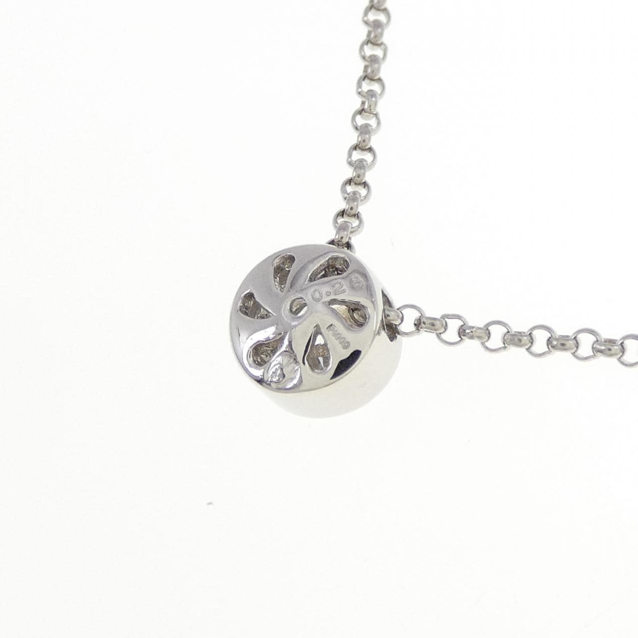 PT900/PT850 ソリティア ダイヤモンド ネックレス 0.28CT