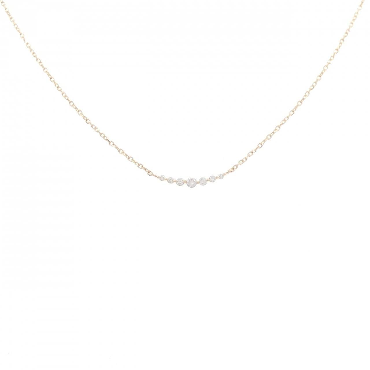 K10YG ダイヤモンド ネックレス 0.07CT