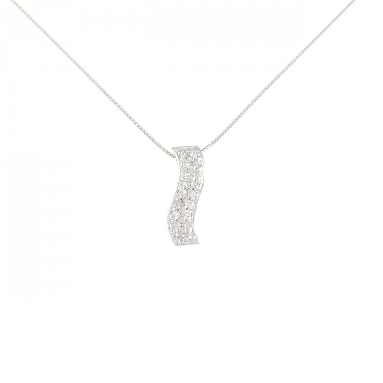 K14WG/K10WG ダイヤモンド ネックレス 0.20CT