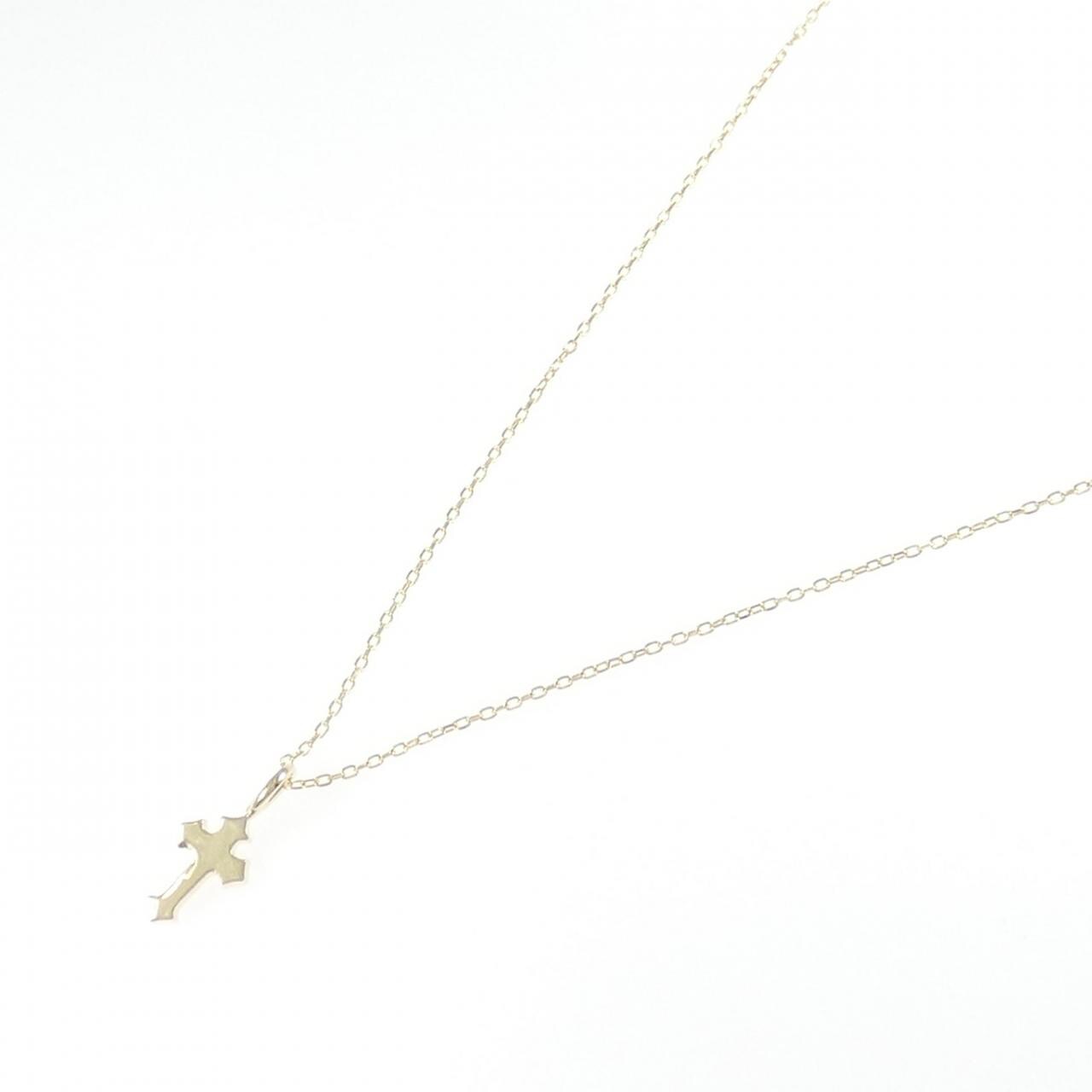 K10YG クロス ネックレス