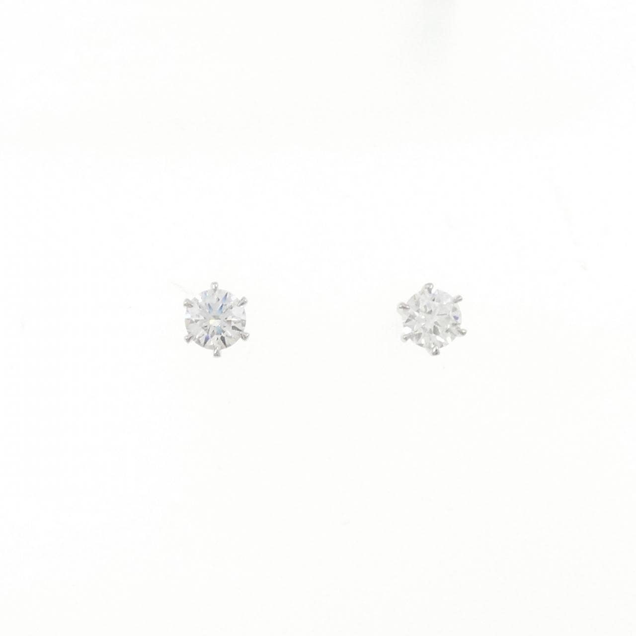 【リメイク】PT900/ST ダイヤモンド ピアス 0.304CT 0.305CT F VS2 3EXT H&C