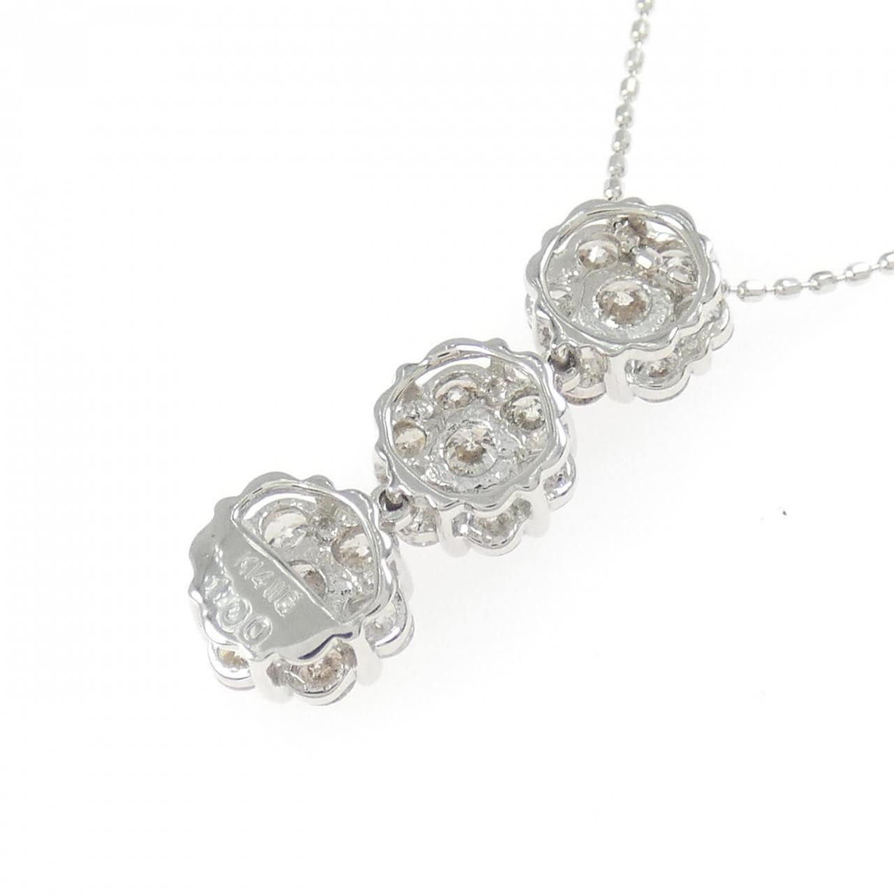 K14WG ダイヤモンド ネックレス 1.00CT