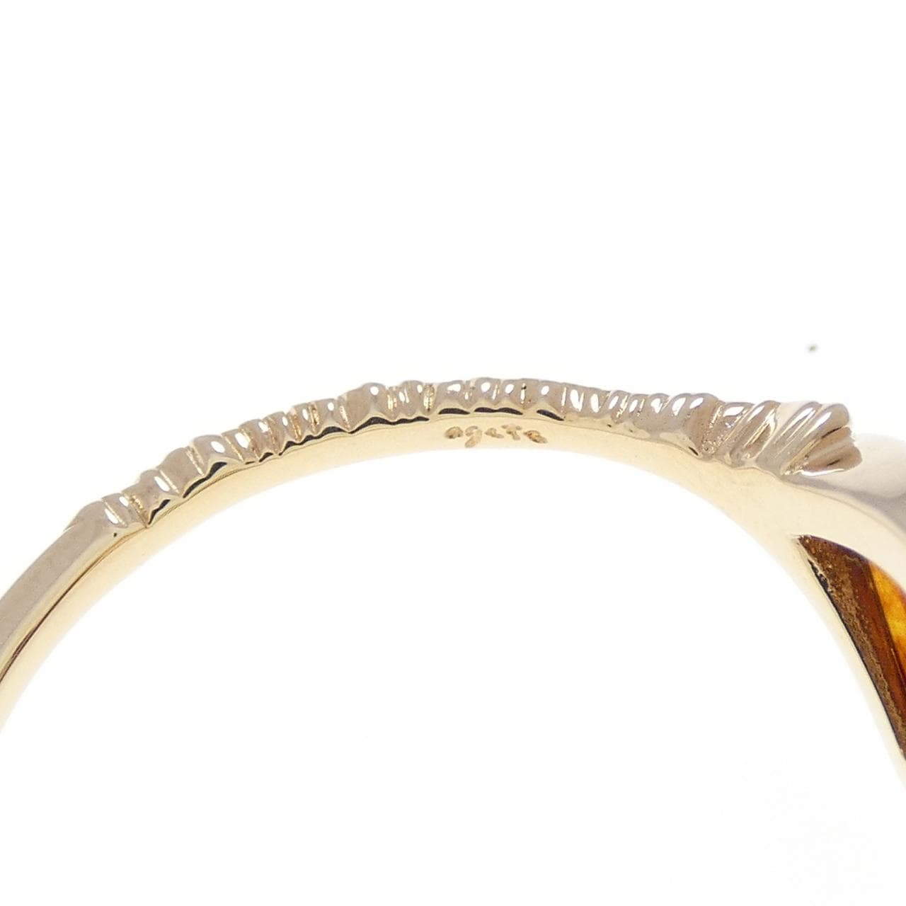 アガット 琥珀 リング