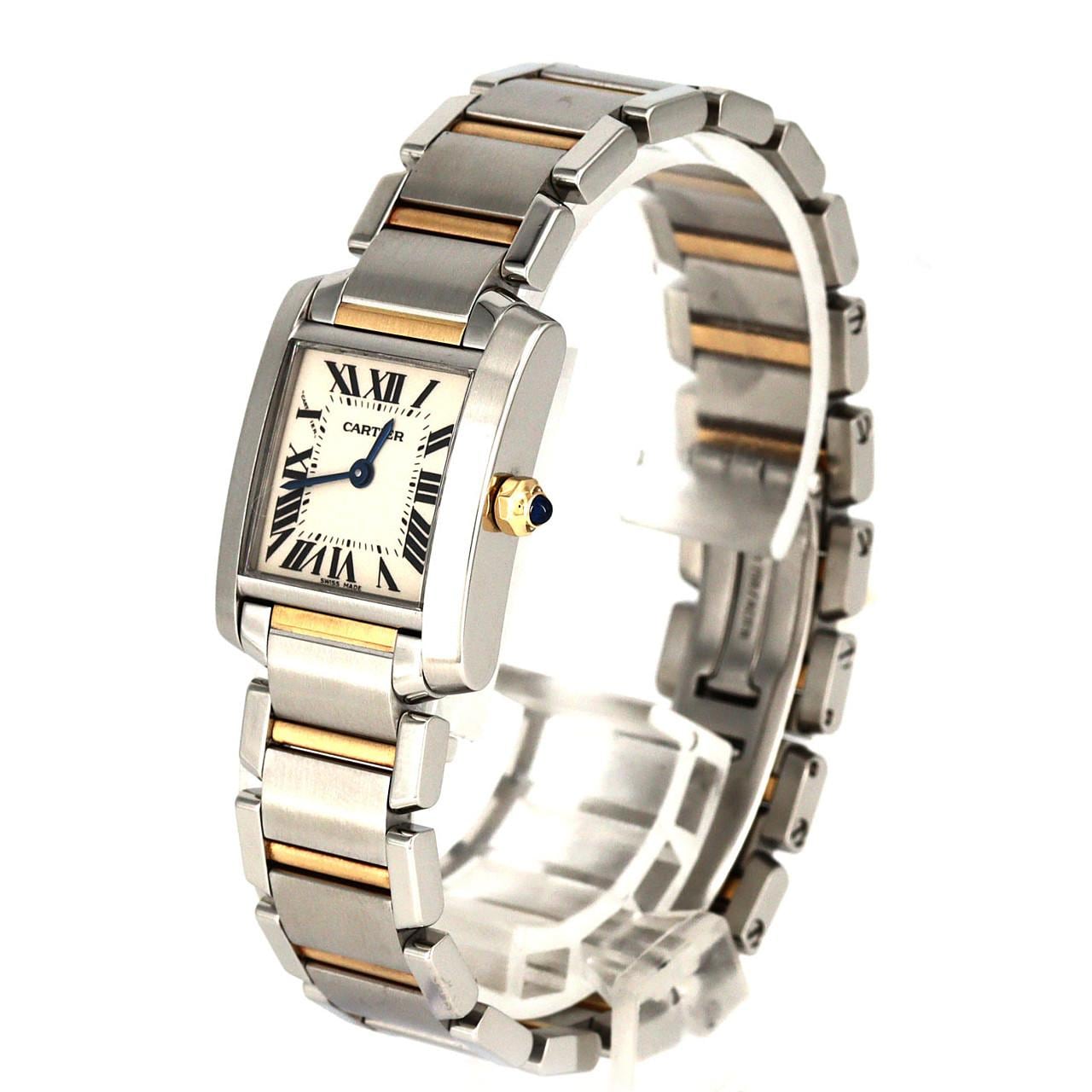 カルティエ タンクフランセーズSM コンビ W51007Q4 SSxYG クォーツ
