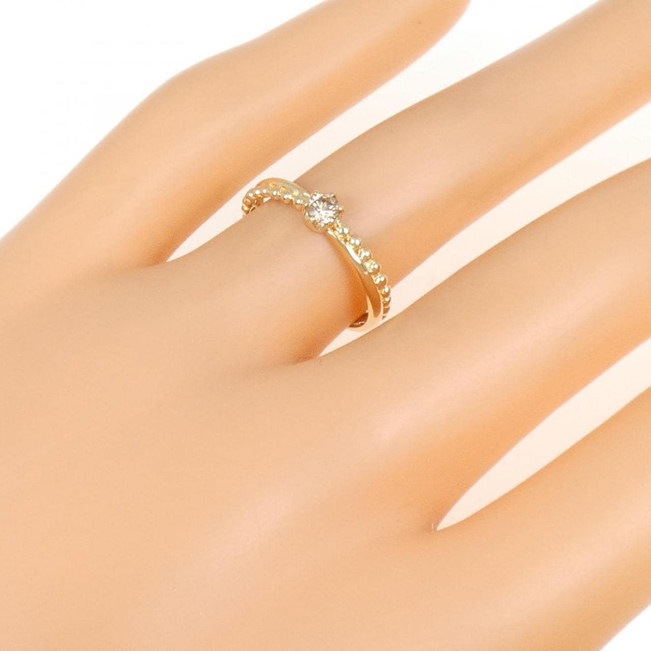コメ兵｜K18YG ダイヤモンド リング 0.14CT｜ジュエリー｜リング 