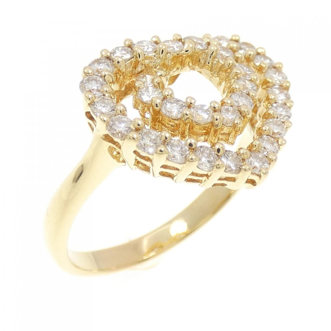750YG ハート ダイヤモンド リング 0.97CT