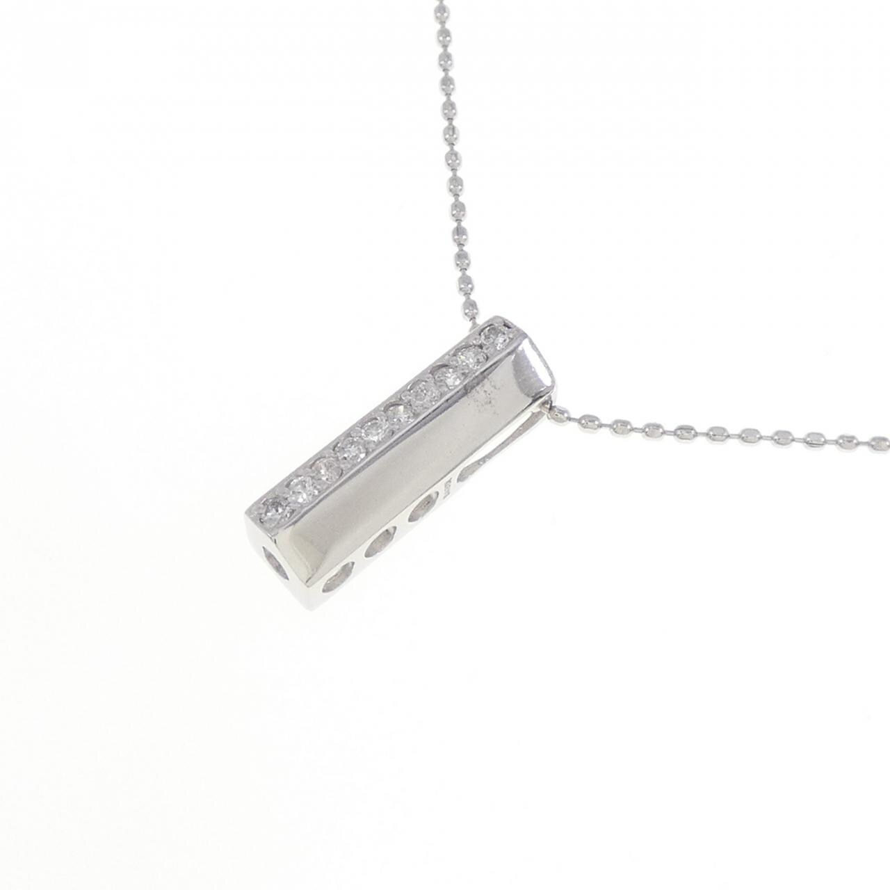K18WG ダイヤモンド ネックレス 0.10CT