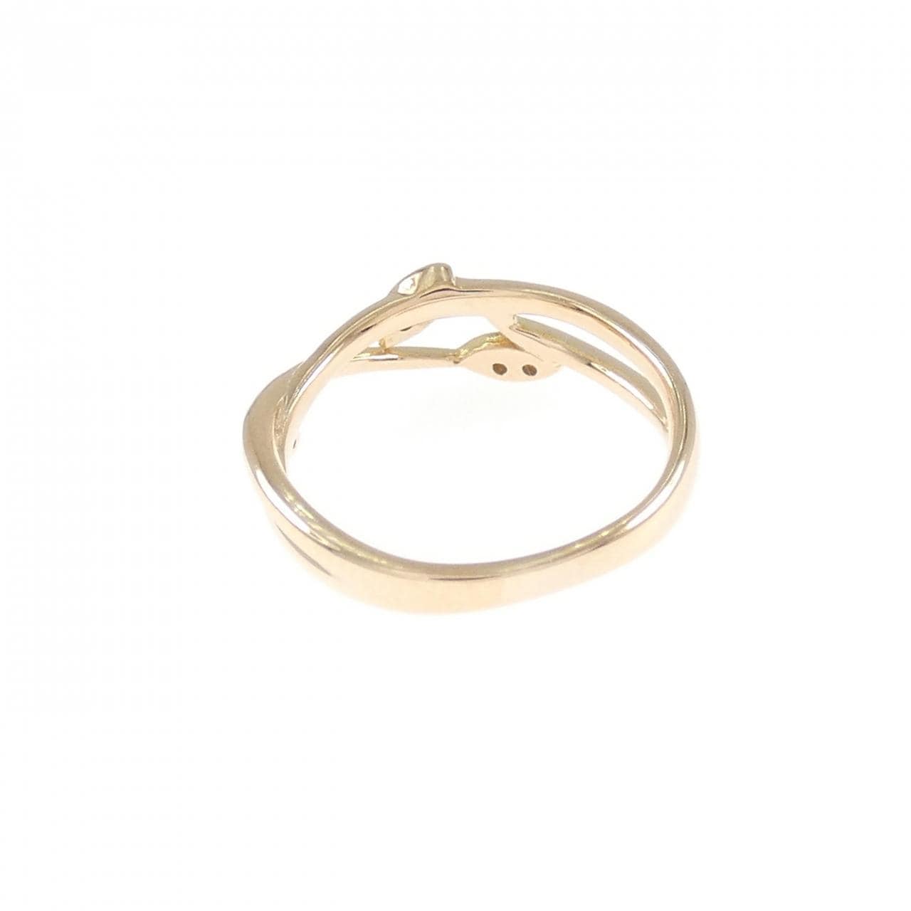 K18PG ダイヤモンド ピンキー リング 0.04CT