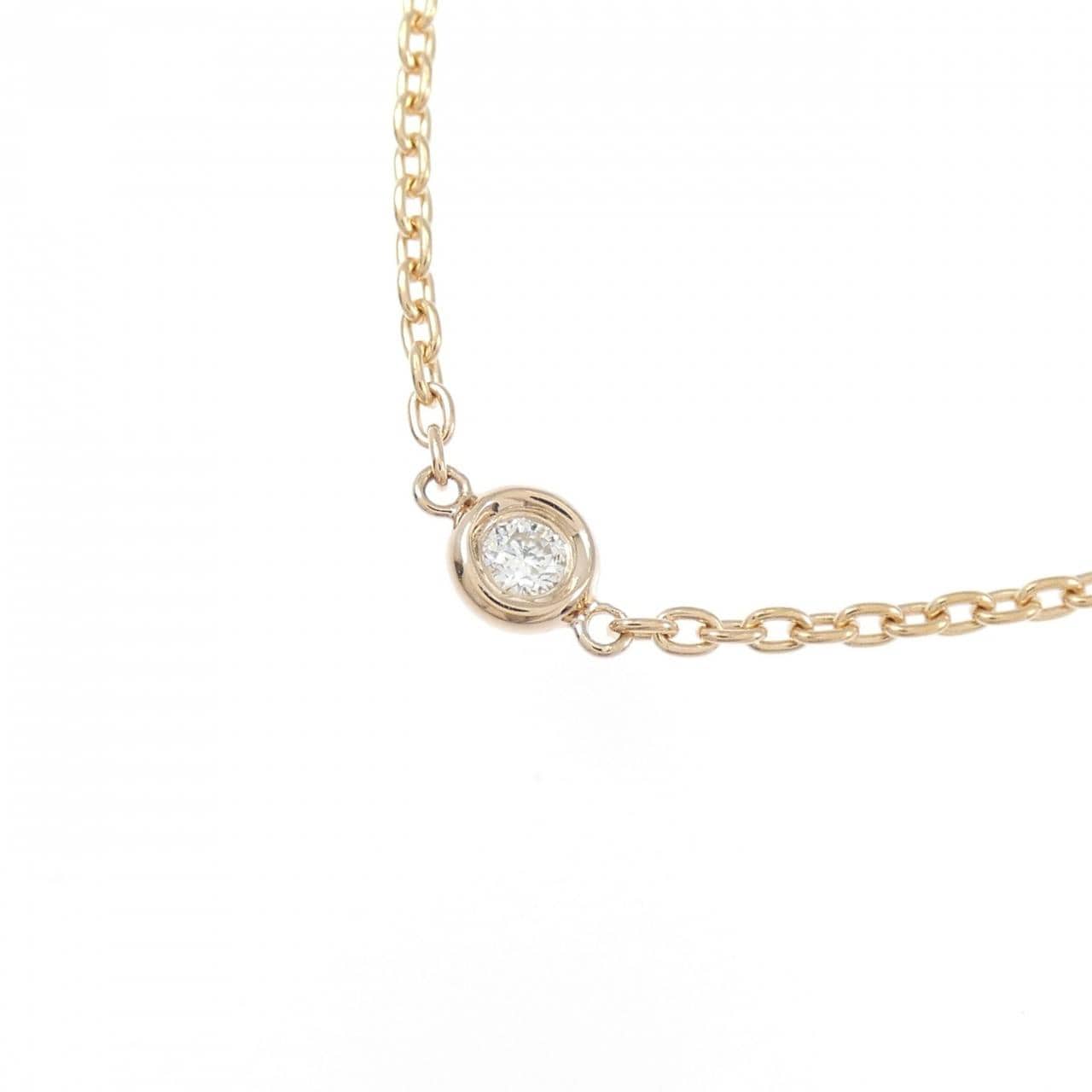 K18PG ダイヤモンド ネックレス 1.10CT