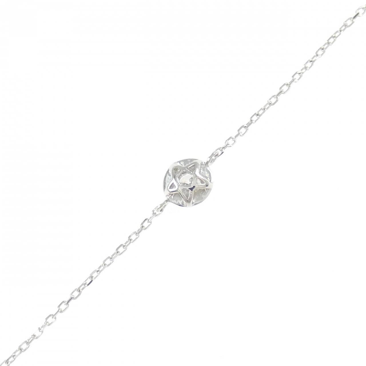 K18WG ダイヤモンド ブレスレット 0.084CT