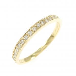 K18YG ハーフエタニティ ダイヤモンド リング 0.15CT