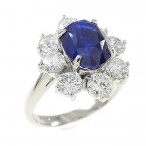 PT900 サファイヤ リング 3.24CT