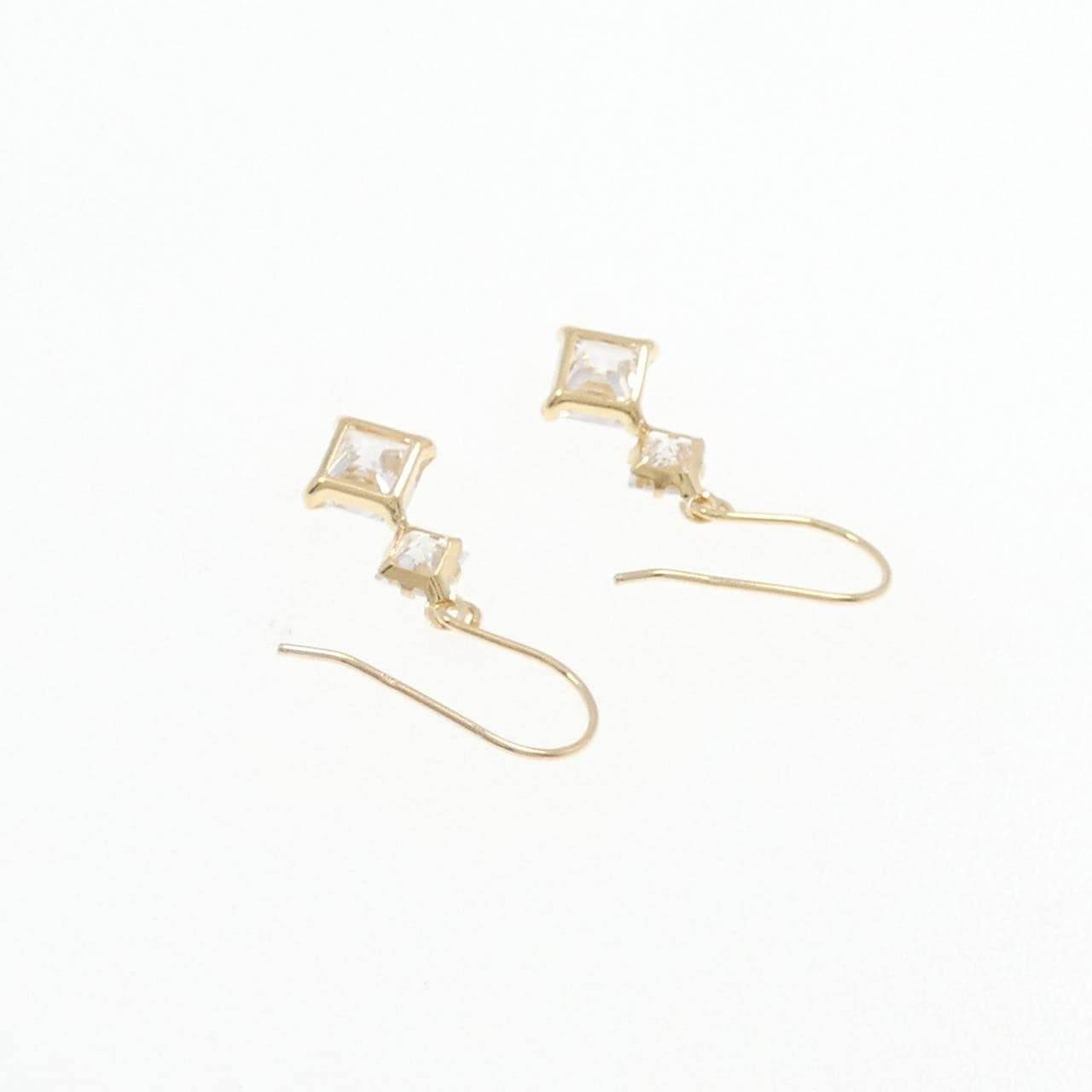 【新品】K18YG キュービック ピアス