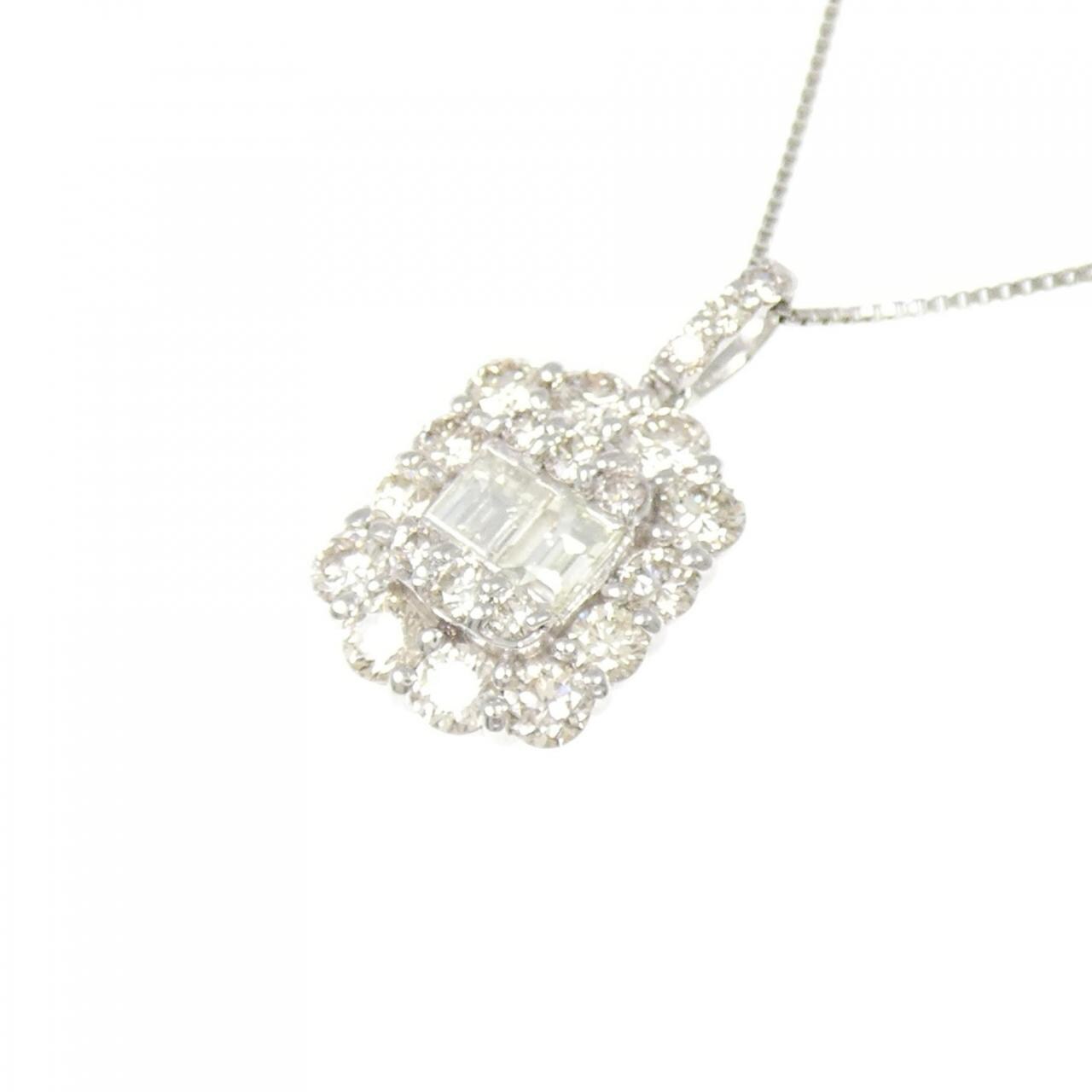 PT900/PT850 ダイヤモンド ネックレス 1.00CT