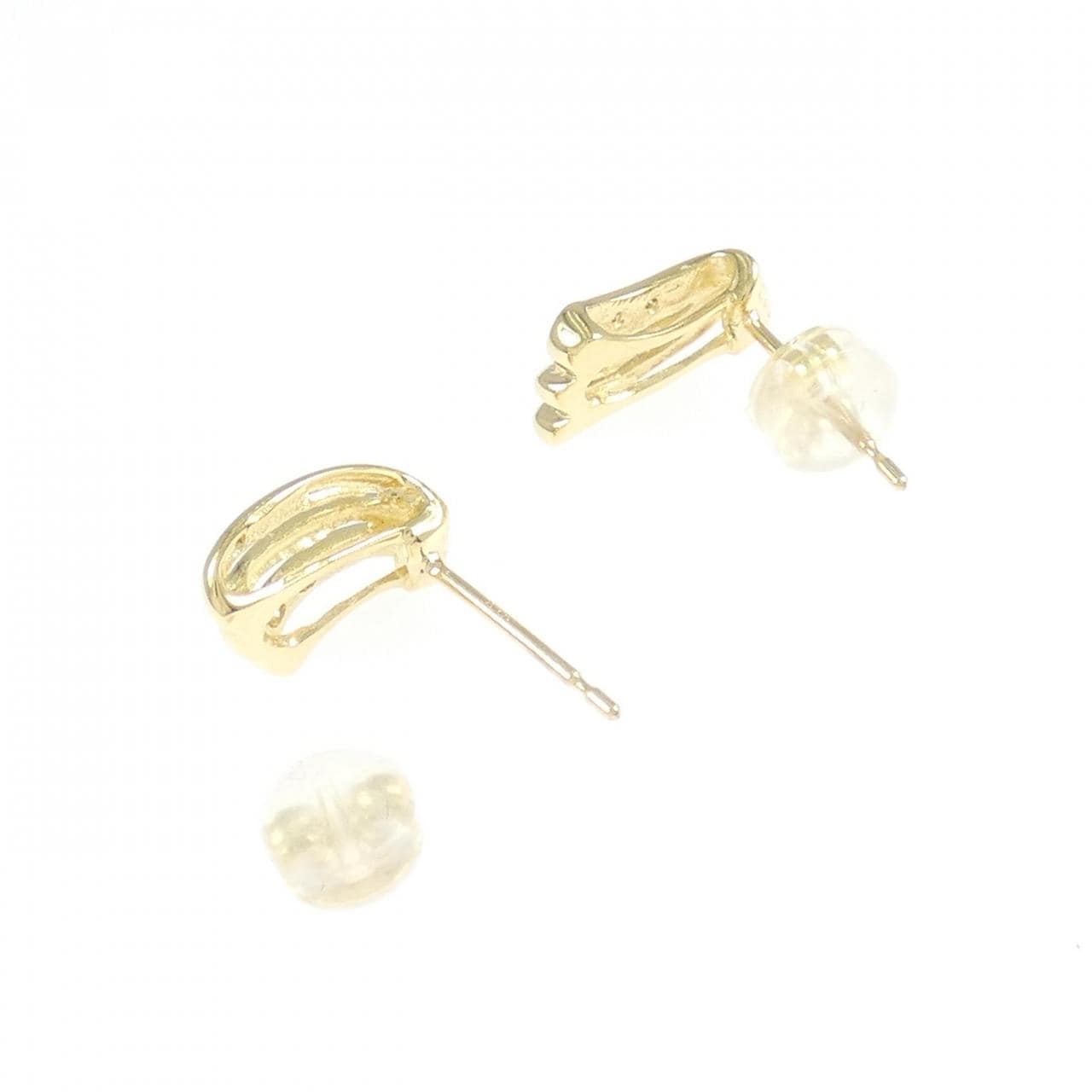 K18YG ダイヤモンド ピアス 0.06CT