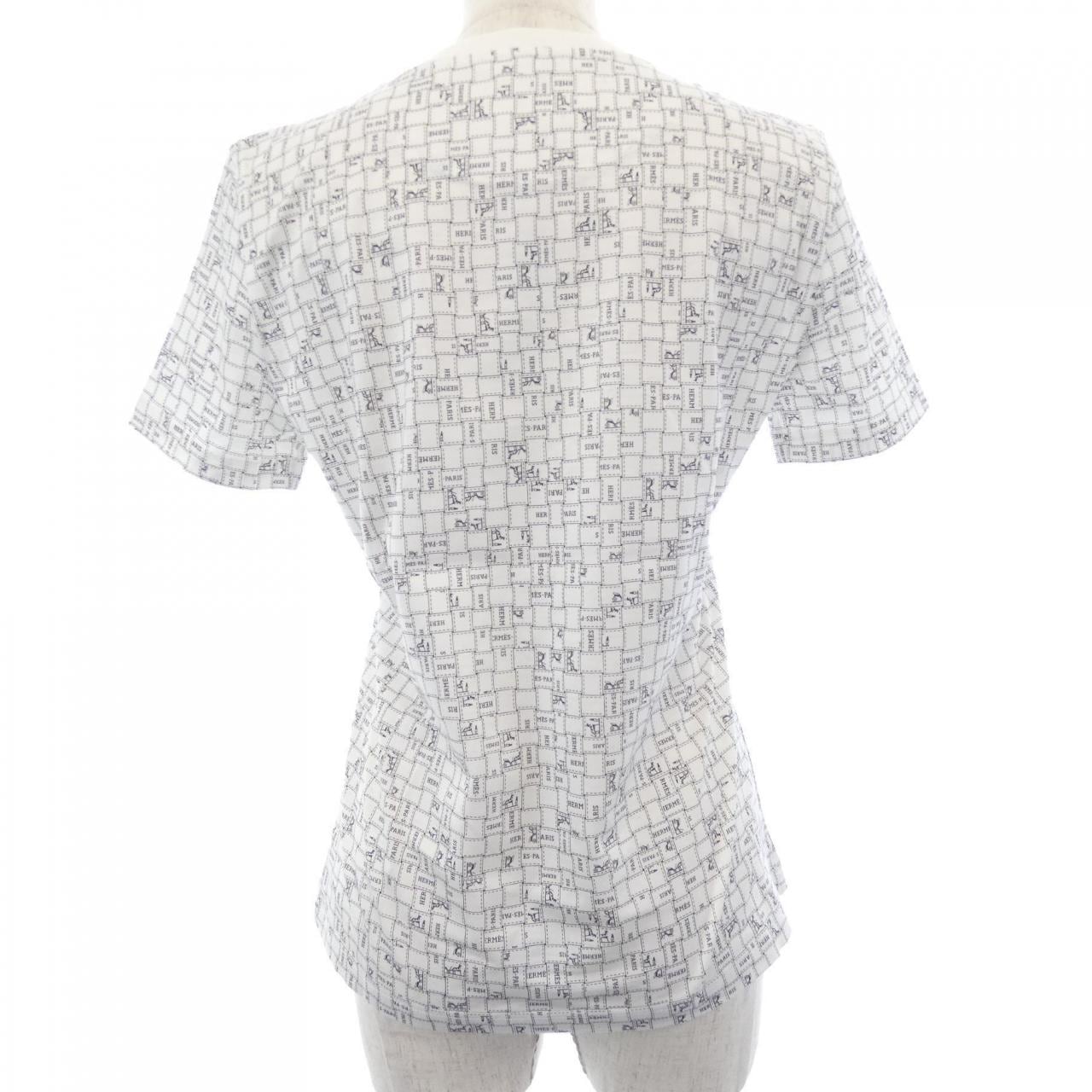 エルメス HERMES BOLDUC AU CARRE ボルデュックチェック 5E4645DK Tシャツ