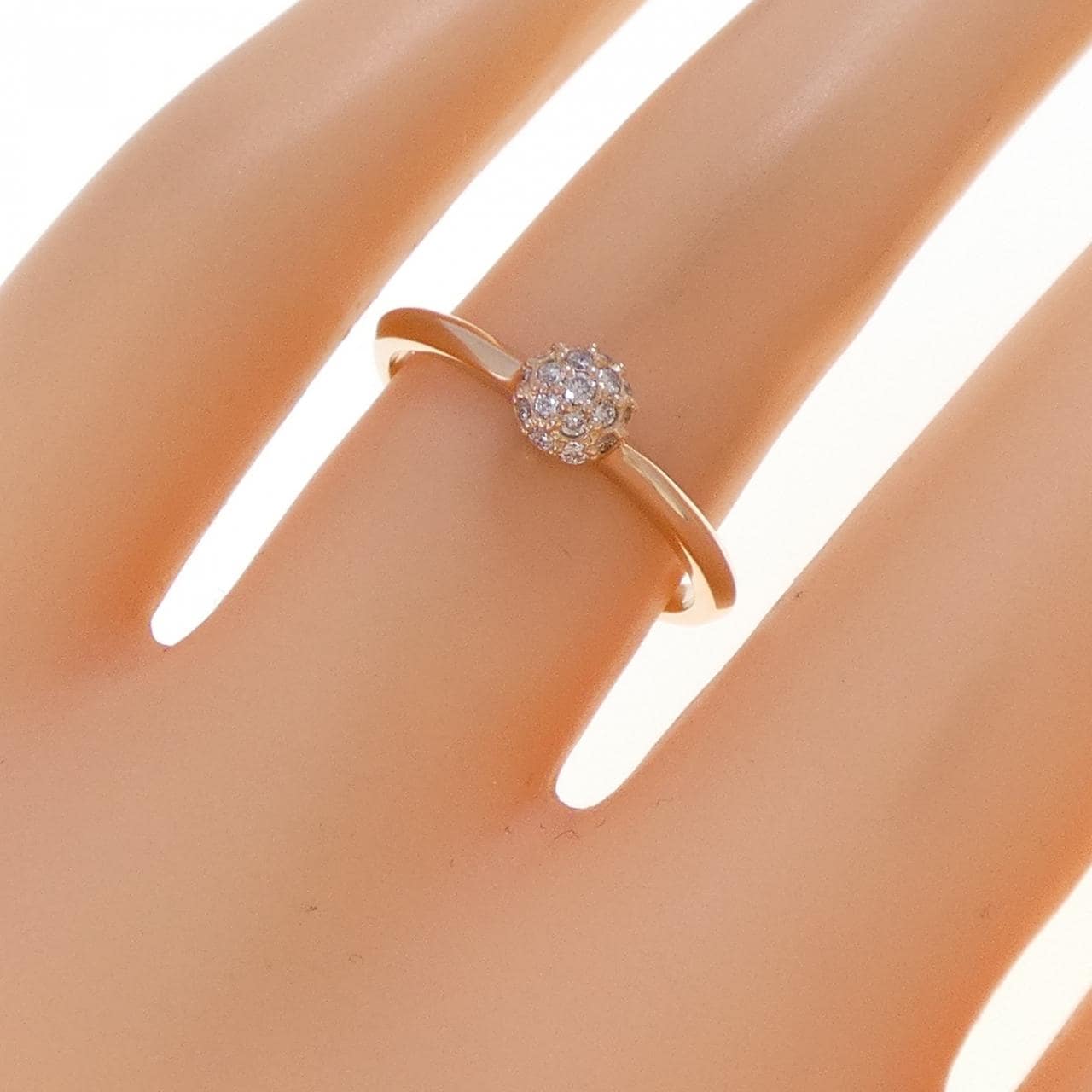 K18PG ダイヤモンド リング 0.14CT
