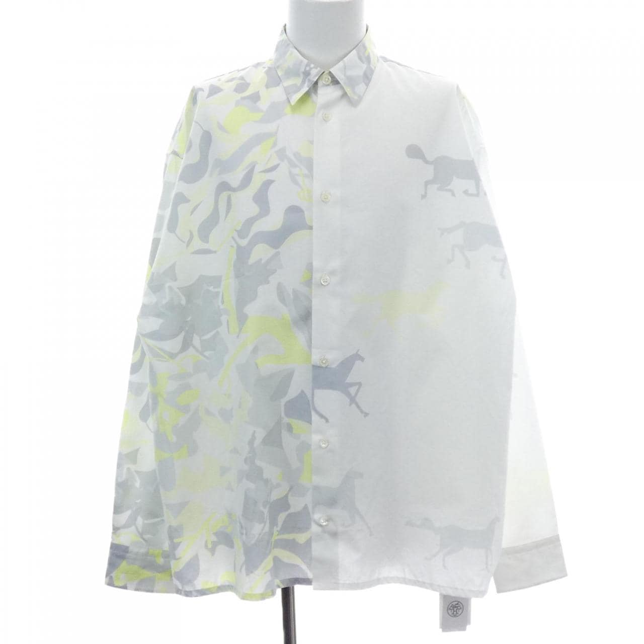 エルメス HERMES パズル ヴェジェタル　PUZZLE VEGETAL *31-5606. シャツ