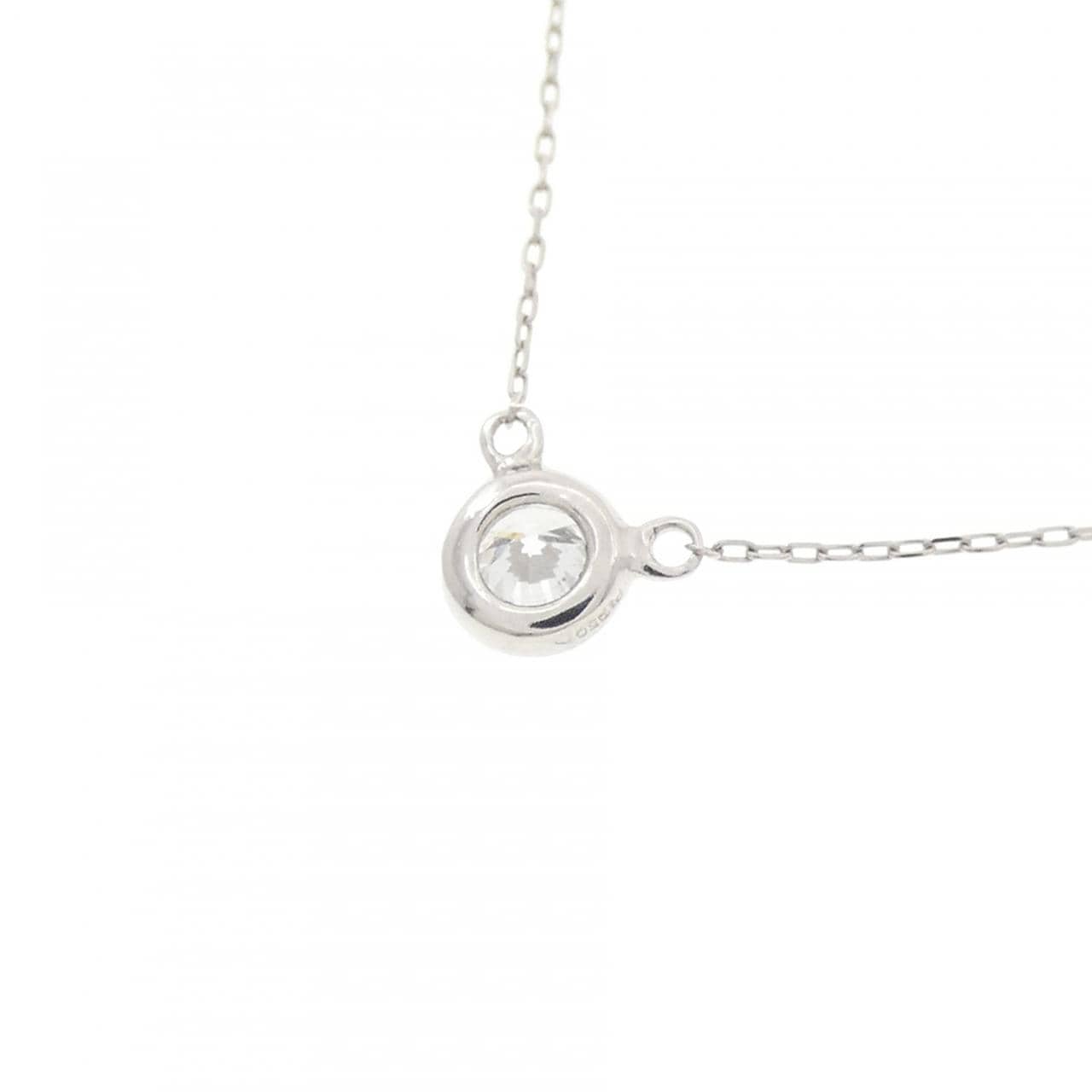 PT950/PT850 ソリティア ダイヤモンド ネックレス 0.10CT