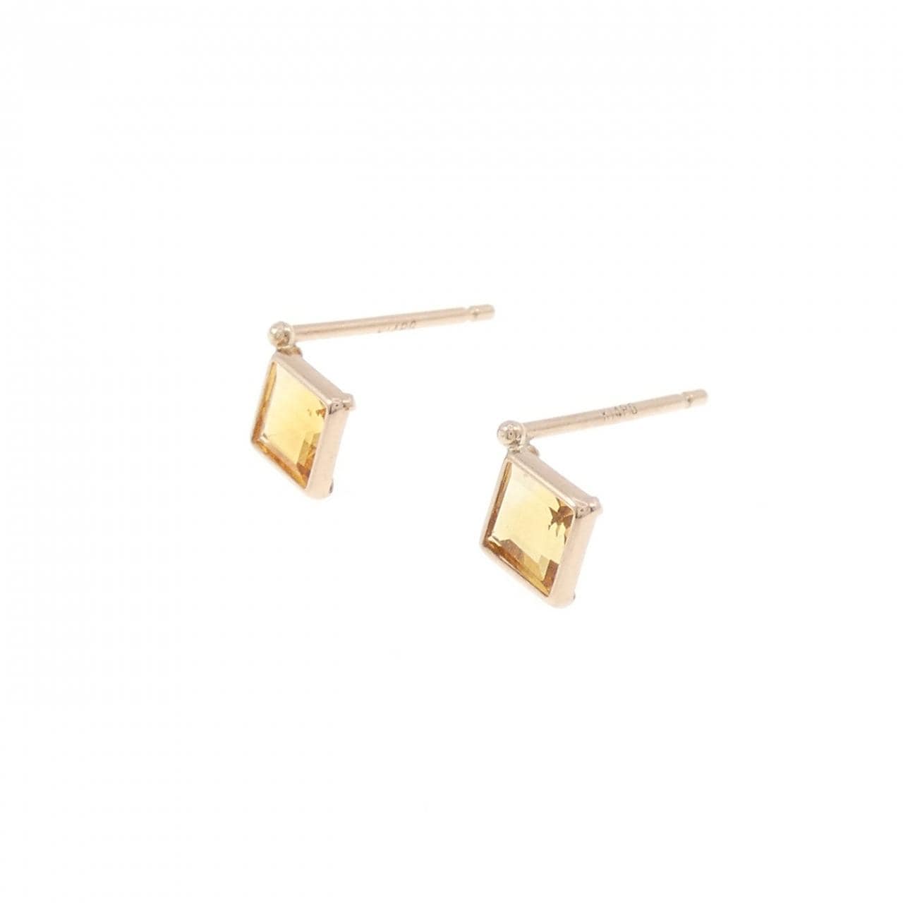 K14PG シトリン ピアス