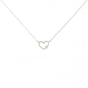 K10YG ハート ダイヤモンド ネックレス 0.01CT
