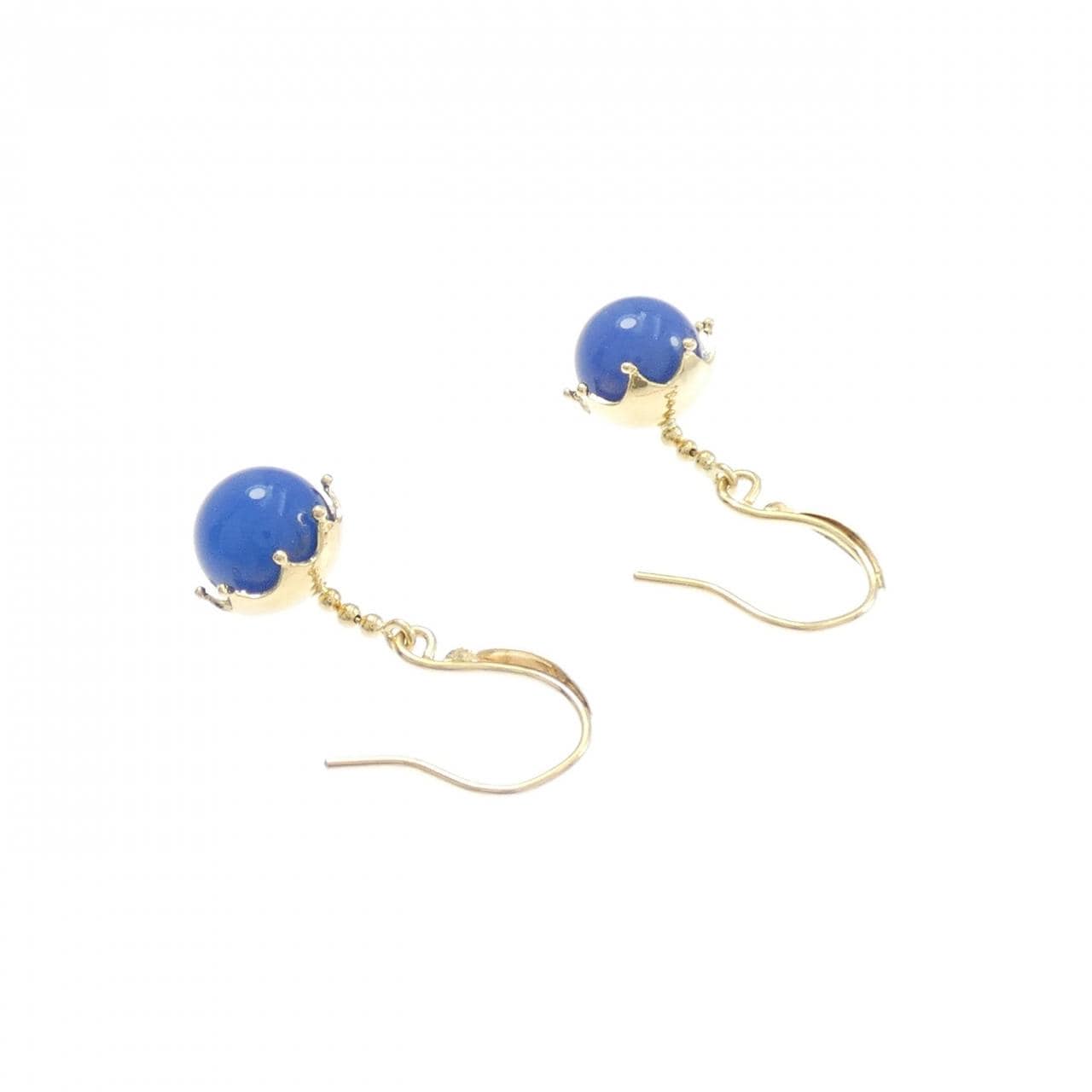 K18YG カルセドニー ピアス