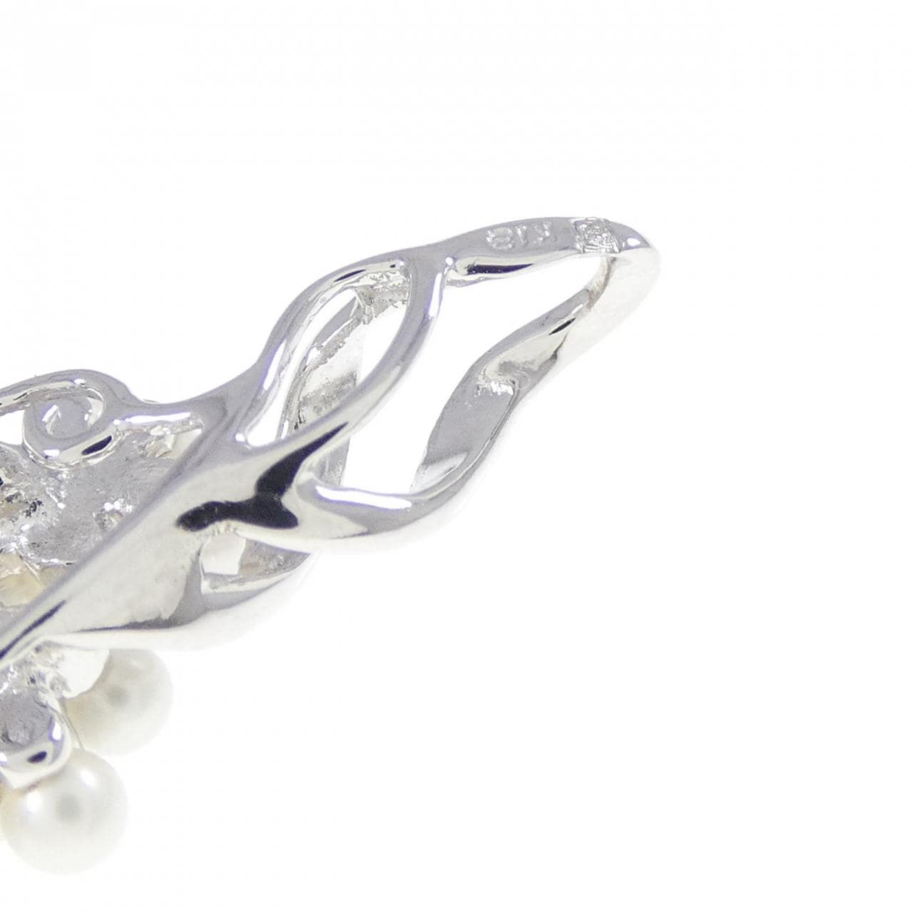 K18WG 淡水パール ペンダント