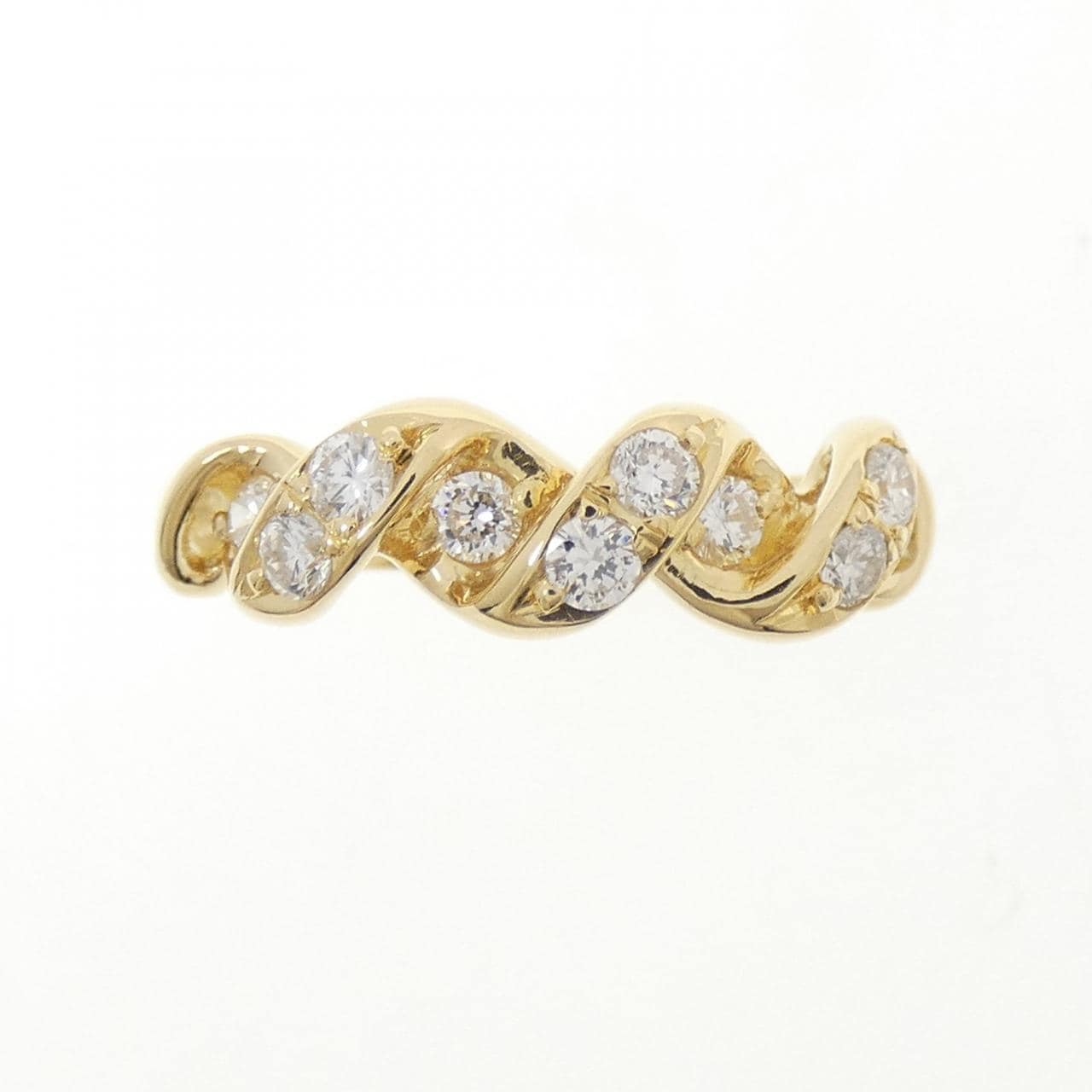 K18YG ダイヤモンド リング 0.37CT